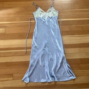 Y2k 2000s mermaid maxi slip dress